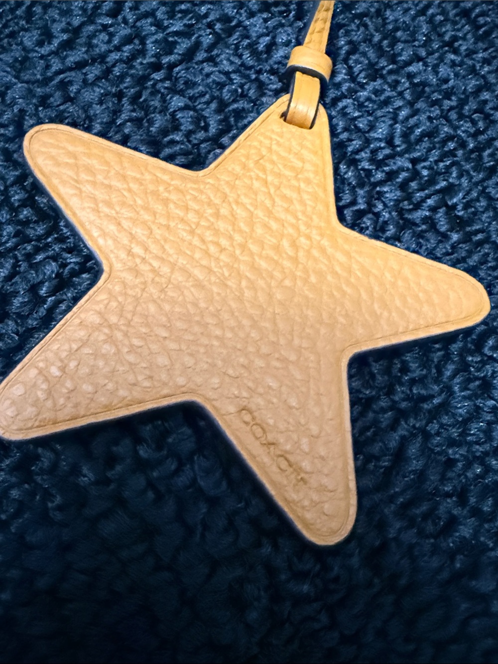 Coach leather star orange